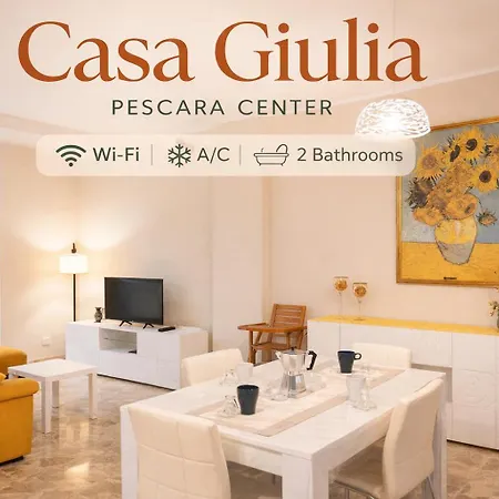 Casa Giulia - Modern 2br - 2 Baths - Ac & Wifi شقة بيسكارا